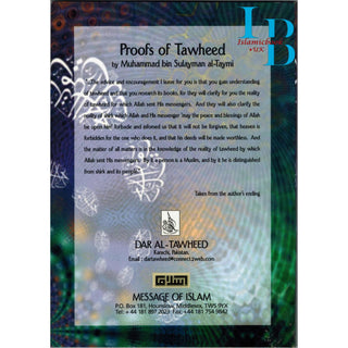 Proofs of Tawheed By Sheikh Sulayman Al-Taymi