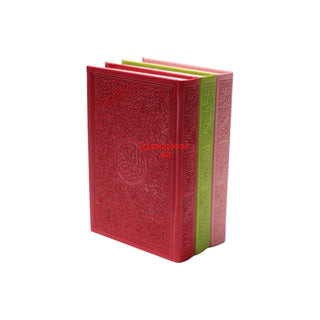 Al Quran Al Kareem (Rainbow Quran in beautiful different leather cover) Medium Size