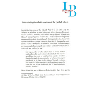 An Epitome of Hanbali Substantive Law By Yusuf b. Abd al-Hadi’s Hanbali