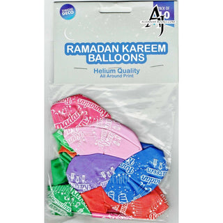 Ramadan Kareem Balloons (Pk of 10) Iftar Party Decor Eid Gifts Children Balloon