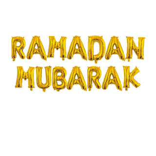 Ramadan Mubarak Decorations Banners, Buntings, Balloons Black  2025