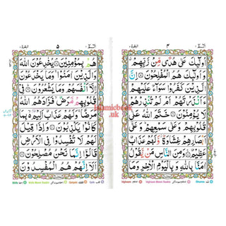 Holy Quran 30 Parts set with colour coded Tajweed Rules (9 Lines) (Ref 246)