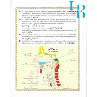 Juz Amma with colour coded Tajweed Rules in English,(30th Part only) (Persian/Urdu script)