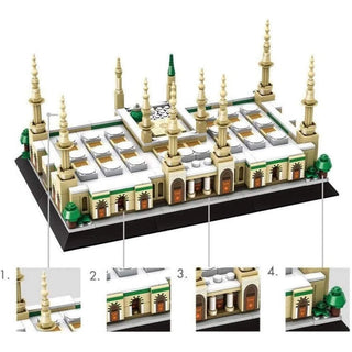 Prophets Mosque Madina Architecture Model Assemble Building Blocks Masjid Nabawi