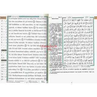 Tajweed Quran In Turkish Translation And Transliteration (Arabic To Turkish Translation And Transliteration) 17 x 24 cm