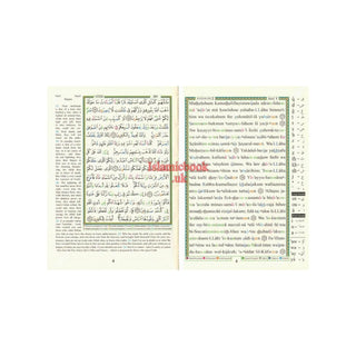 Tajweed Quran with meaning Translation and Transliteration in English Small 8x12 CM