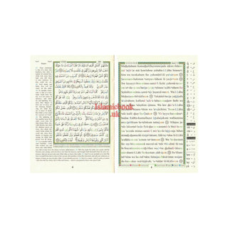 Tajweed Quran with meaning Translation and Transliteration in English Small 8x12 CM