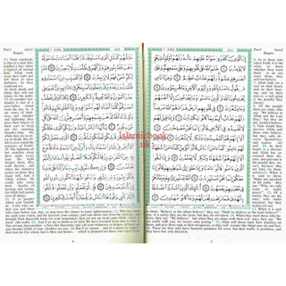 Tajweed Quran with meaning Translation In English y Abdullah Yusuf Ali 17x24 CM