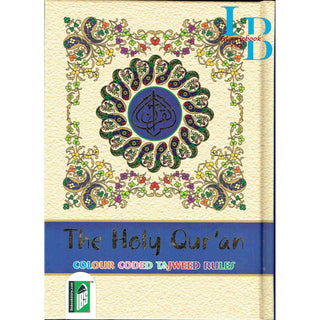 The Holy Quran Colour Coded Tajweed Rules with Colour Coded Manzils (Medium Size) With Case ,Ref 23,(13 Lines)