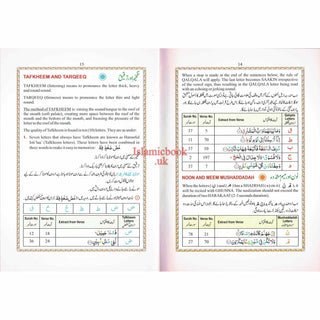 The Holy Quran Colour Coded Tajweed Rules with Colour Coded Manzils (Medium Size) With Case-Ref 23-CC-(13 Lines)