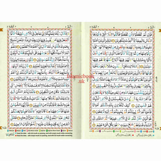 The Holy Quran Tajweed Rules with Colour Coded (Pocket Size) (Persian/Urdu script)