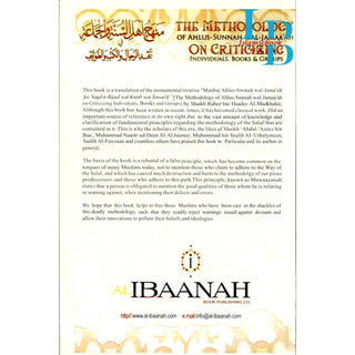 The Methodology Of Ahlus Sunnah Wal-Jamaa'ah On Criticizing Individuals, Books & Groups By Shaykh Rabee Bin Haadee Al-Madkhalee