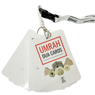 Umrah Dua Cards with QR Codes - Pligrimage Supplications Portable