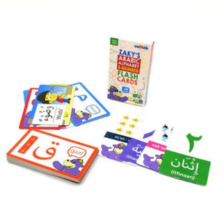 Zaky's Arabic Alphabet & Number Flash Cards - Childrens Language Education